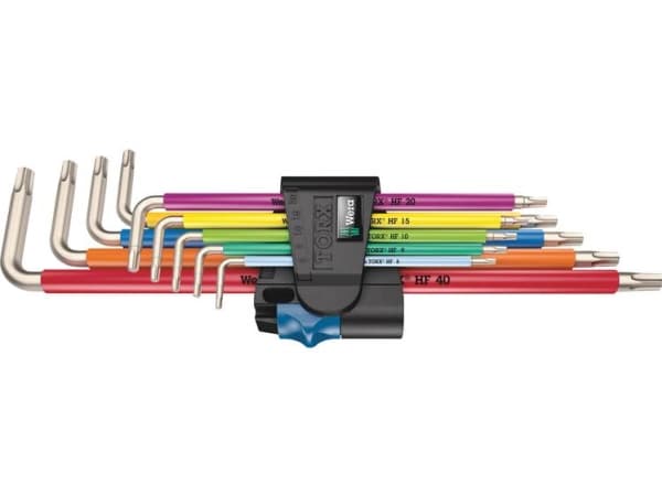 Wera 3967/9 TX SXL - L-nøkkelsett - 9 deler - inn clip-holder