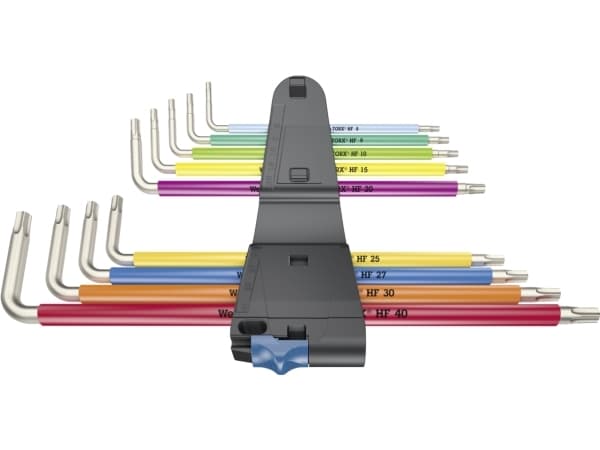 Wera 3967/9 TX SXL - L-nøkkelsett - 9 deler - inn clip-holder