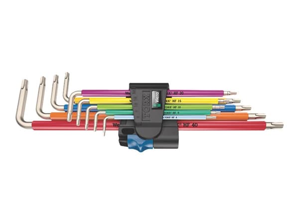Wera 3967/9 TX SXL - L-nøkkelsett - 9 deler - inn clip-holder