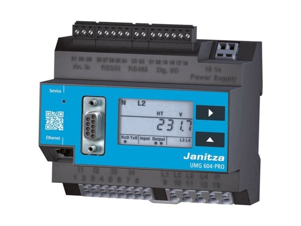 Janitza UMG 604-PRO 230V Spændingskvalitets-analysator Digitalt installationsmåleudstyr