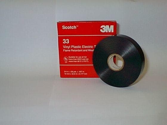 3M SCOTCH 33 elektrisk isolasjonstape 19mm 33m svart