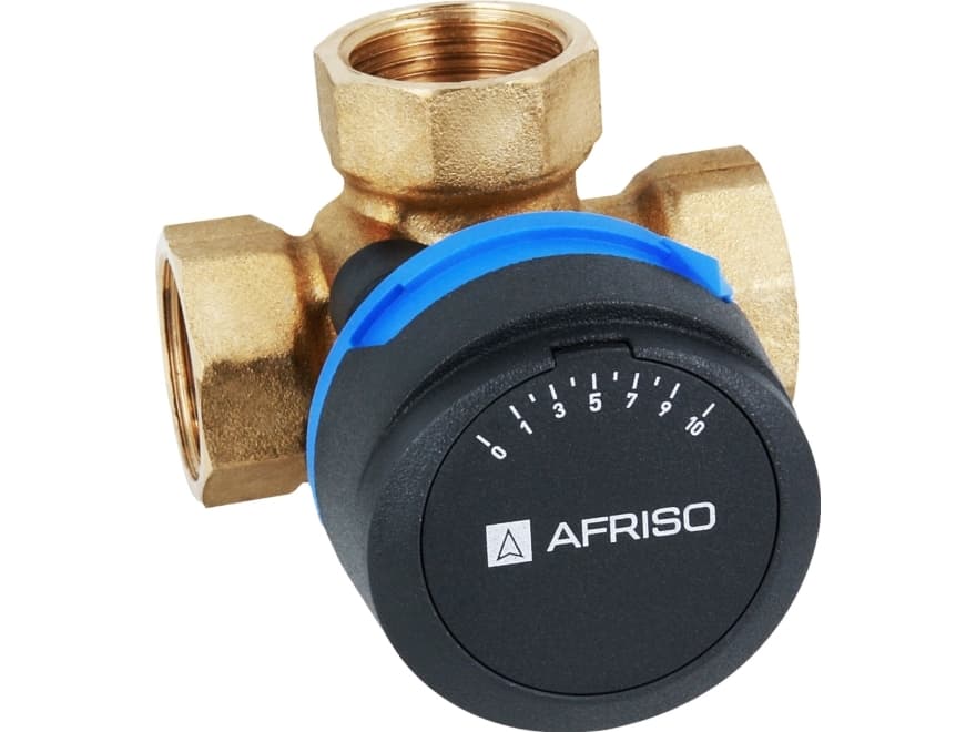 Afriso 3way rotary mixing valve ARV 382 ProClick with actuator ARM 343