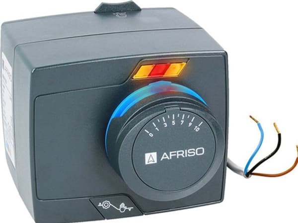 Afriso ProClick-styrning: 4-vägs roterande blandningsventil ARV 486 ProClick, DN40, Rp1 1/2", Kvs 25 + elektriskt ställdon ARM 343 ProClick (1348644)