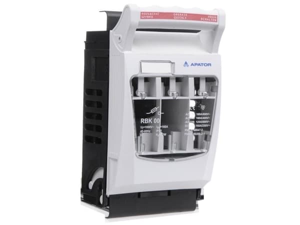 Apator Sikringsbryter frakoblingspanel monteringskabelklemmer: bro 4-70mm2 RBK00 690V 160A 63-823333-011