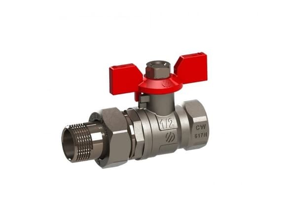 Arco Straight-through ball valve Sena GW GZ 1/2 "with half union and butterfly 154103