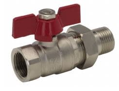 Arco Straight-through ball valve Sena GW GZ 1/2 "with half union and butterfly 154103