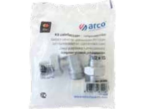 Arco kulmaventtiilit (syöttöventtiili + paluuventtiili metallimutteri) 1/2 "F Teide Plus (KCM18)