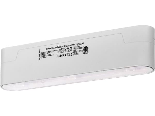 Nødarmatur ARROW N ECO LED 3x1W (optikk for åpne rom) 1t enbruks ARNO/3x1W/E/1/SE/X/WT