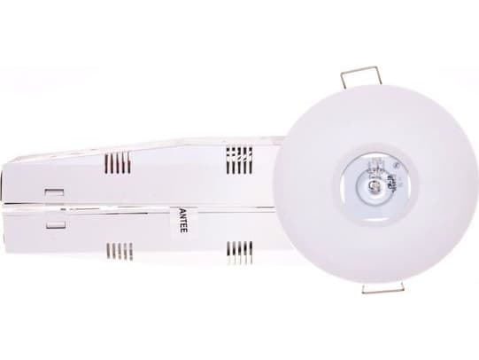 LED nødarmatur 3W 1t AXEP ECO IP65/20 3W (opt. åpen) enbruks hvit AXPO/3W/E/1/SE/X/WH