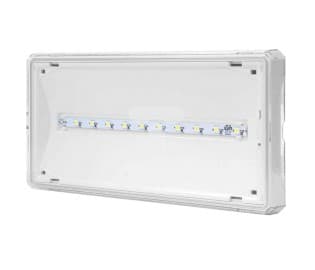 AWEX Emergency lighting fitting EXIT IP65 1W 1h single task white ETE/1W/ESE/X/WH