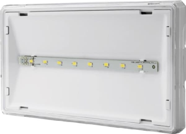 AWEX EXIT turvavalaisin IP65 ECO LED AT 3W 310lm 1h yksitehtäväinen valkoinen (ETE/3W/E/1/SE/AT/WH)