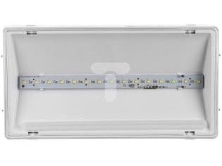Nødarmatur EXIT L IP65 ECO LED AT 3W 340lm 1t enbruks hvit (ingen piktogram i dvs.) ETL/3W/E/1/SE/AT/WH