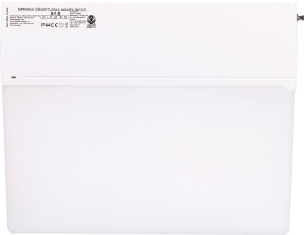 AWEX Nødarmatur SK-8 LED 3,2W 100lm 3t dobbeltfunksjon hvit/transparent SK8/3,2W/CSA/X/WT - SK8/3,2W/CSA/X/WT