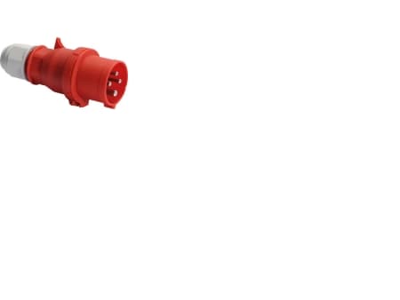 BALS CEE stikprop 32A 400V klokken H6 4 polet rød, IP44, skrueløs Quick connect, polyamid
