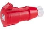 BALS CEE JatkojohtoH6 400V AC 16A 4-napainen, punainen, multigrip kaapelinpoisto, Quick Connect® IP44polyamidi,