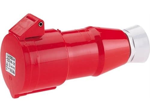 BALS CEE JatkojohtoH6 400V AC 16A 4-napainen, punainen, multigrip kaapelinpoisto, Quick Connect® IP44polyamidi,