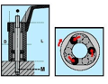 Miniatyrbild 2 av 2: Beta Tools Rullskruvdragare för trasiga M14-skruvar (1434/14)