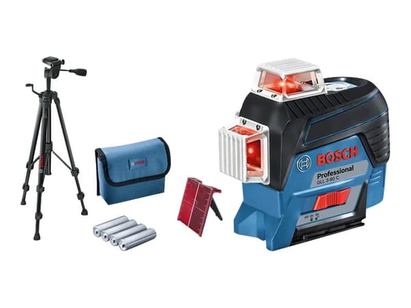 Bosch GLL 3-80 C Professional - Korslaser Svart, Blå