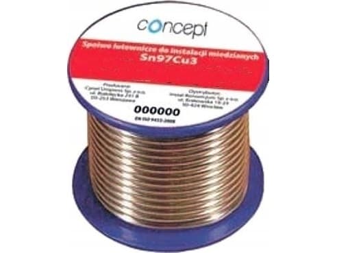 Concept Spoiwo Sn97Cu3 100g fi 2,50mm - 121025