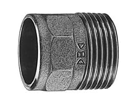 Conex Nippel for loddede og gjengeforbindelser 18x1/2" bronse - 4243G018004000