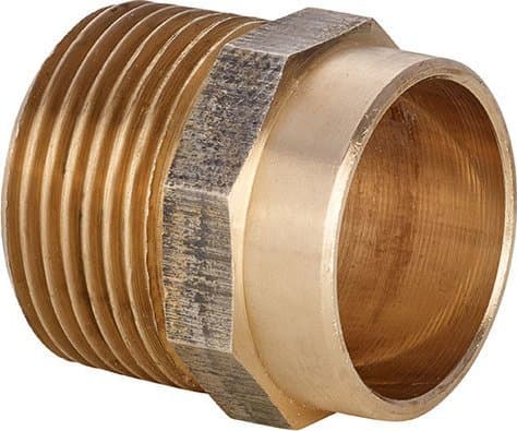 Conex Nippel för lödda och gängade anslutningar 22x1" brons - 4243G022008000