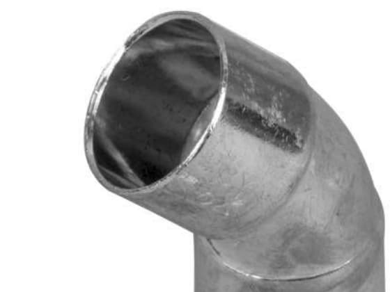 Conex koppar avledningslucka 45° dubbeländad 5000-serien 28mm (50410280000)