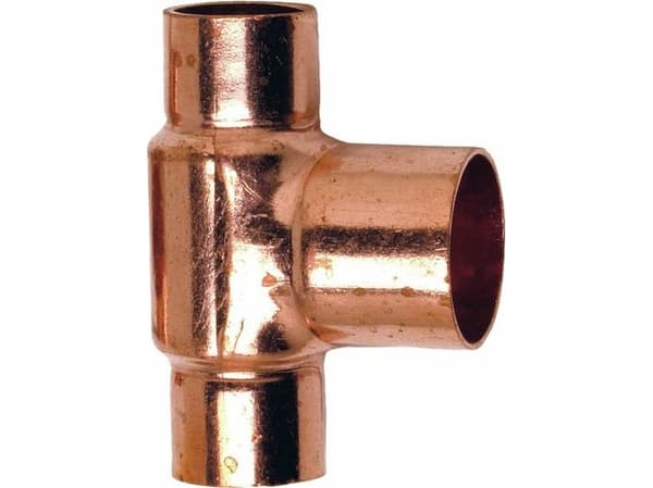 Conex reducerande T-stycke koppar 22 x 18 x 18 mm (5130022018018)
