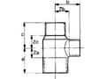 Pikkukuva 3 / 3: Conex 5000-sarjan kuparinen reduktiotiili 22 x 18 x 22mm (5130022018022)