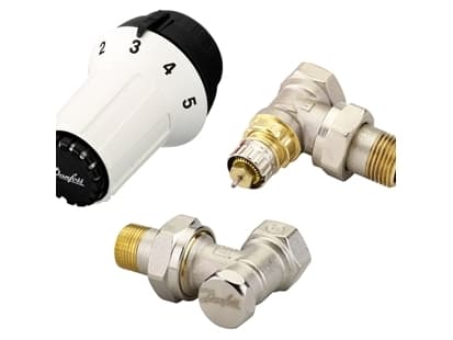 Danfoss vinkeltermostatisk RA-N med PANDA 1/2" hode (013G5163)