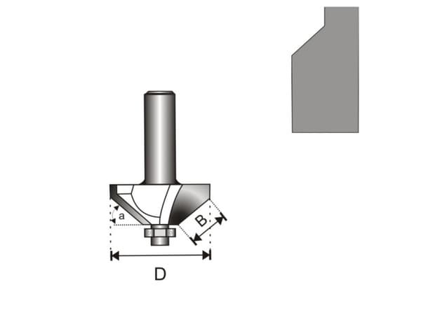 Dedra träfräs 45st med lagerskaft 6mm (07F101A)