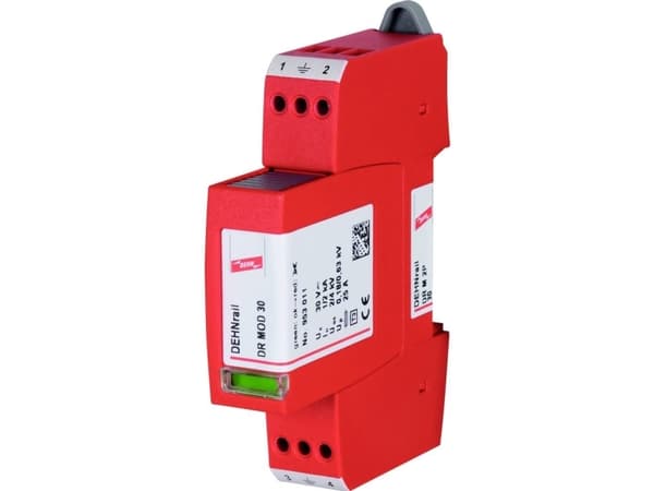 Ylijännitesuoja D tyyppi 3 2P 2kA 0,63kV DEHNrail M 2P 30 953201
