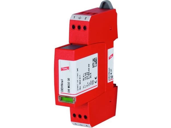 Ylijännitesuoja D tyyppi 3 2P 2kA 0,63kV DEHNrail M 2P 30 953201