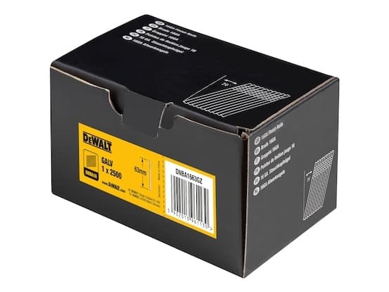 DEWALT 16 Ga dykker, galvaniseret, vinklet 20°, 63 mm, 2500 stk.