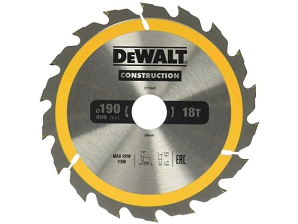Dewalt pyörösaha 190x30mmx18z - DT1943-QZ - DT1943-QZ