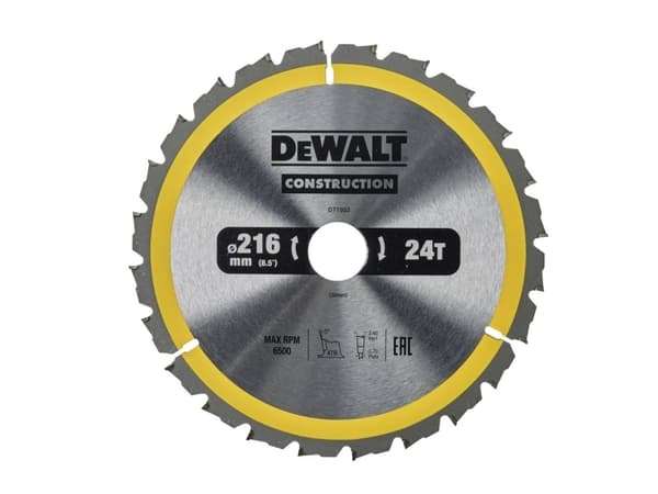 Dewalt pyörösaha 216x30mmx24z - DT1952-QZ - DT1952-QZ
