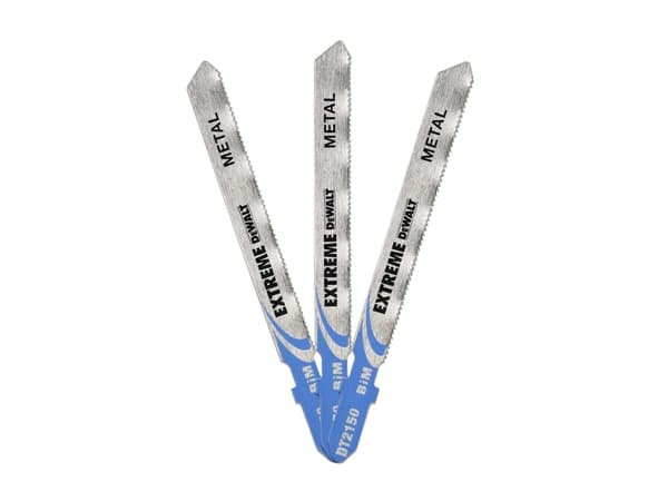 DeWALT DT2150-QZ - Sticksågblad - för aluminum, stål, koppar, mjuk metall, mässing - 3 delar - T-skaft - längd: 86 mm