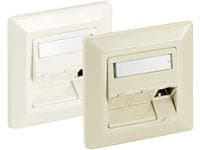 Equip 761304, Hvit, ABS syntetisk, Aluminium, Konvensjonell, Alle merker, RJ-45, 80 mm