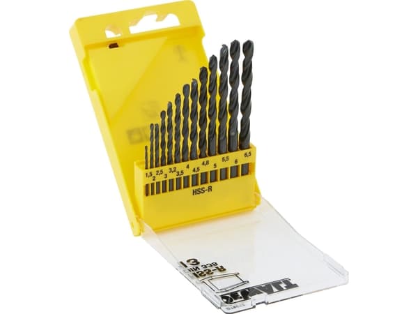 DeWALT DT5912-QZ, Borr, Borrsats, Högerrotation, Legerat stål, Metall, Olegerat stål, Stål, Valsat höghastighetsstål (HSS-R), 1.5 - 6.5 mm