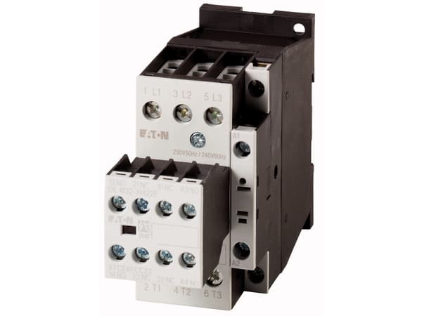 Eaton DILM17-22(230V50HZ,240V60HZ), Kontaktor, Svart, Vit, IP00, 56 mm, 85 mm