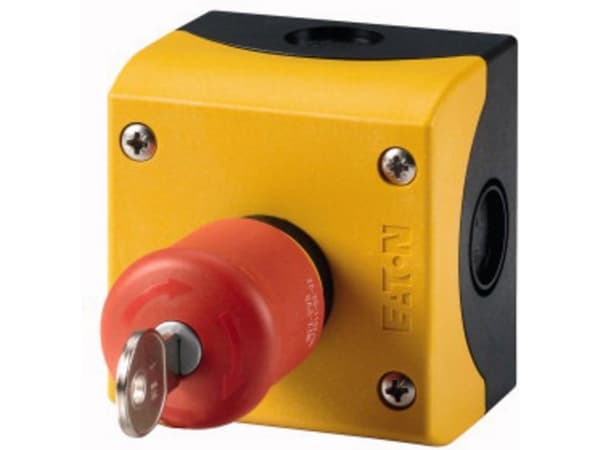 Eaton M22-PVS/KC11/IY NØD-STOP/SLUK-knap (Ø) 38 mm Gul, Rød 1 stk