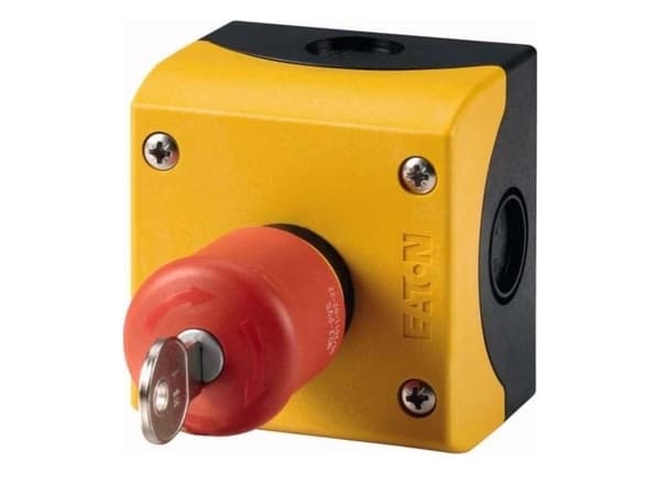Eaton M22-PVS/KC11/IY NØD-STOP/SLUK-knap (Ø) 38 mm Gul, Rød 1 stk