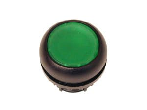 Eaton M22S-D-G, Knapp, Svart, Grön, Plast, IP66, IP67, IP69, 29,7 mm, 29 mm