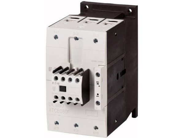 Eaton DILM80-22(230V50HZ,240V60HZ), Contactor, Svart, Vit, IP00, 111 mm, 175 mm, 170 mm