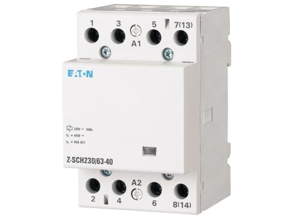 Eaton Z-SCH230/63-40 Installationsskydd Nominell spänning: 230 V, 240 V Brytström (max.): 63 A 4 x gränslägesbrytare 1 st