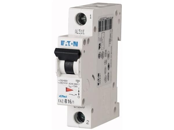 EATON Automatisk säkring, 1-polig, 10A, C-karaktäristik, 10 kA, 230 V, bredd 1 modul