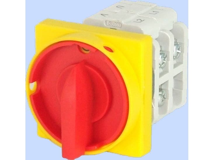 Elektromet Cam switch 0-1 63A 3P, paneled with a front plate with padlock (916358)