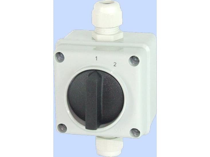 Elektromet Cam switch 1-2 3P 12A IP65 in housing Arc E12-11-3 (921290)