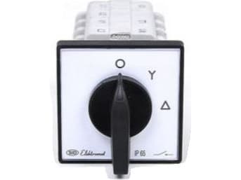 Elektromet Star-delta cam switch 16A 3P for panel mounting with a front plate IP65 LUK 16-22 (921610)