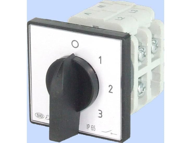 Elektromet Cam switch 0-1-2-3 3P 16A IP65 with plate Arc 16-62 (921662)