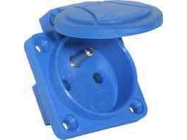 Elektromet Panel-mounted socket blue 16A 230V 2P + With IP54 GN-16A (921815)